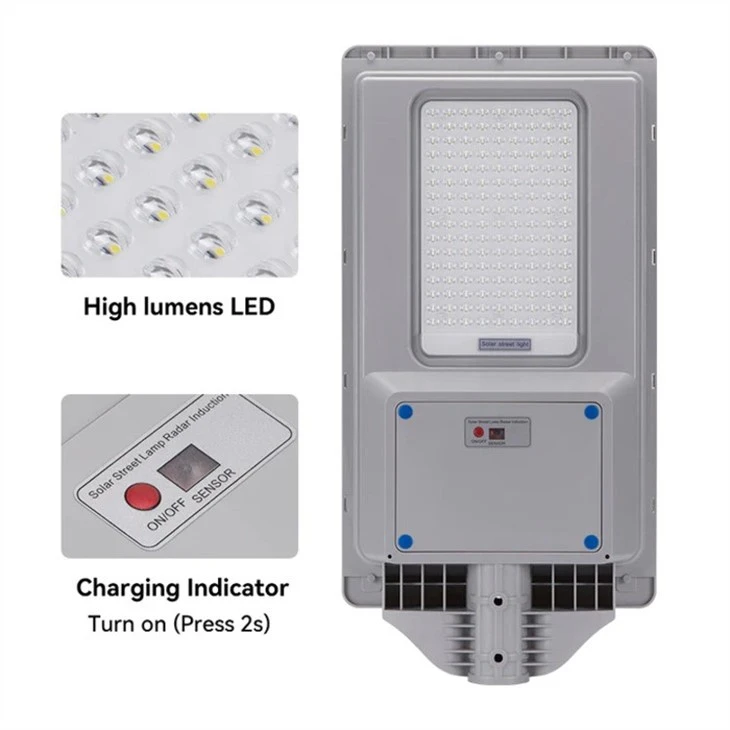 300 W all in one solar street light detail