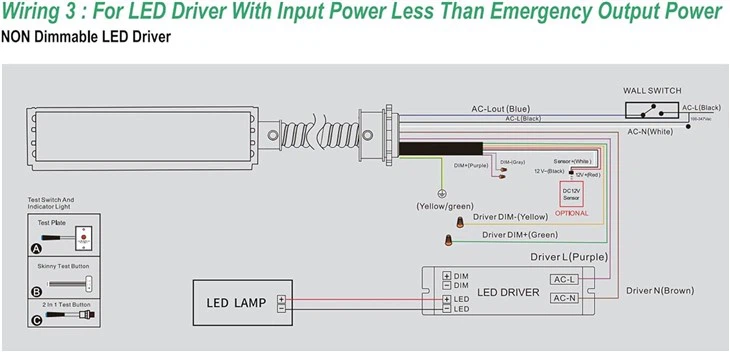 LED Emergency Backup Driver 20W 3