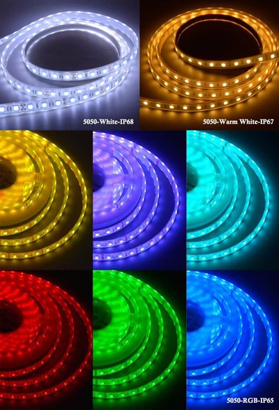 5050 24V RGB CCT laditelné LED páskové světlo