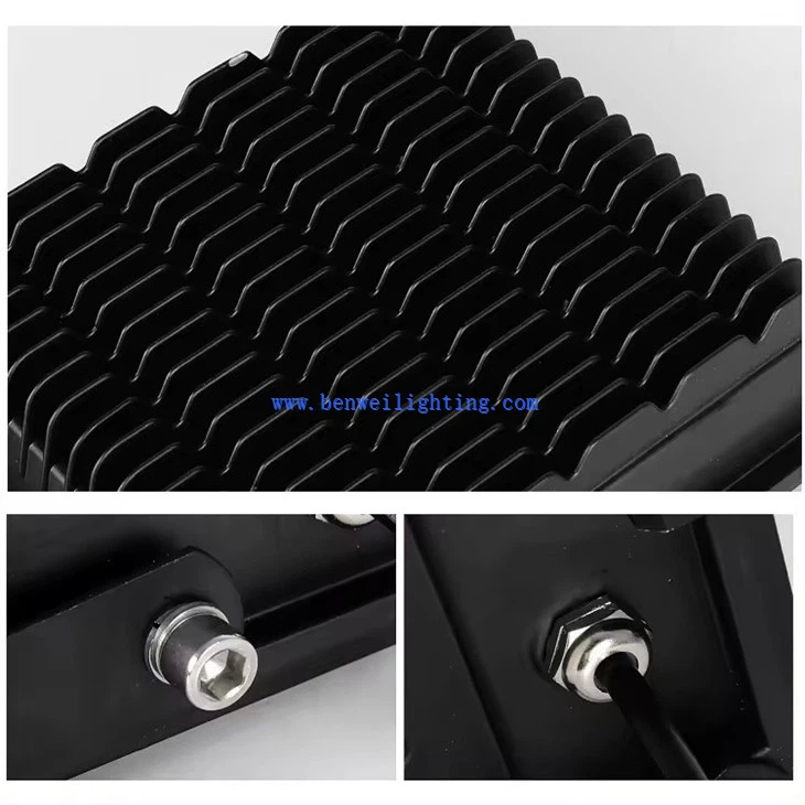Black Square Mini Floodlight (3)
