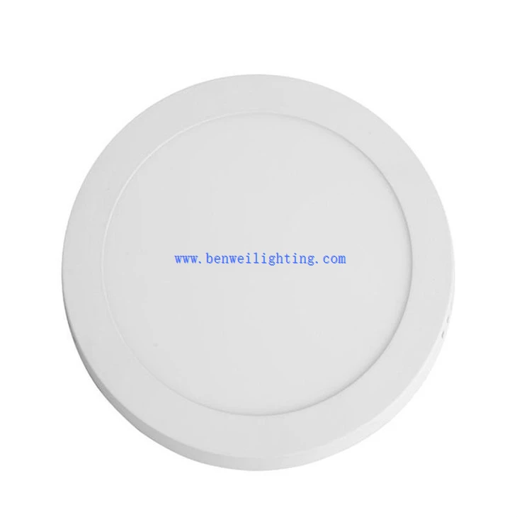 White Round Panel Light Fixtures (3)